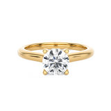 Round Lab Grown Diamond Halo Engagement Ring