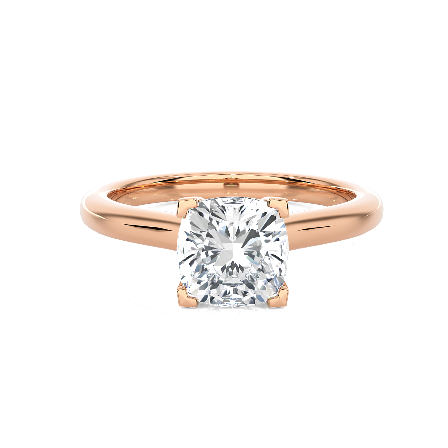 Princess-Cut Lab Grown Diamond Halo Engagement Ring