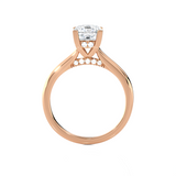 Princess-Cut Lab Grown Diamond Halo Engagement Ring