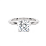 Princess-Cut Lab Grown Diamond Halo Engagement Ring