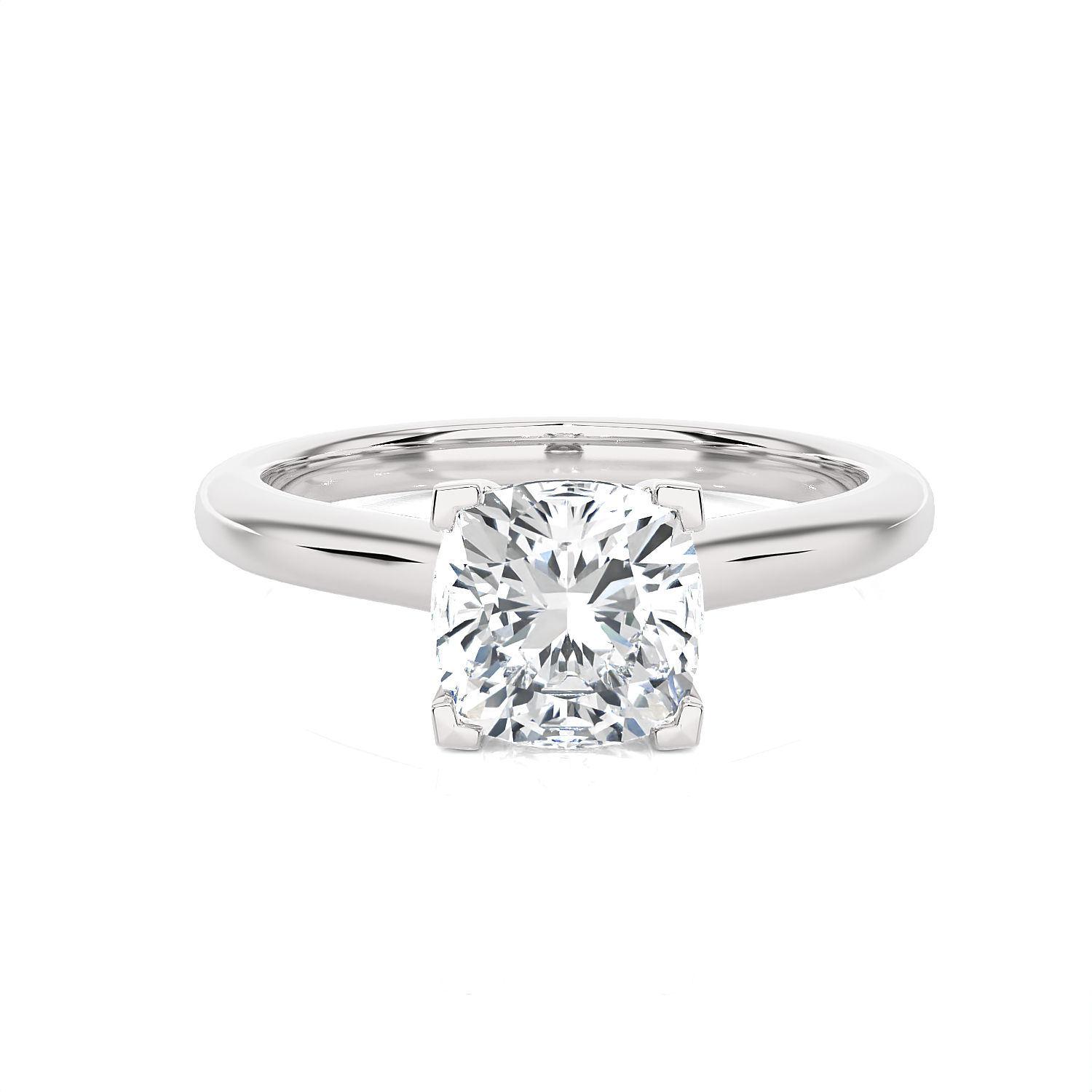 Princess-Cut Lab Grown Diamond Halo Engagement Ring