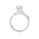 Princess-Cut Lab Grown Diamond Halo Engagement Ring