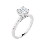 Cushion-Cut Lab Grown Diamond Halo Engagement Ring