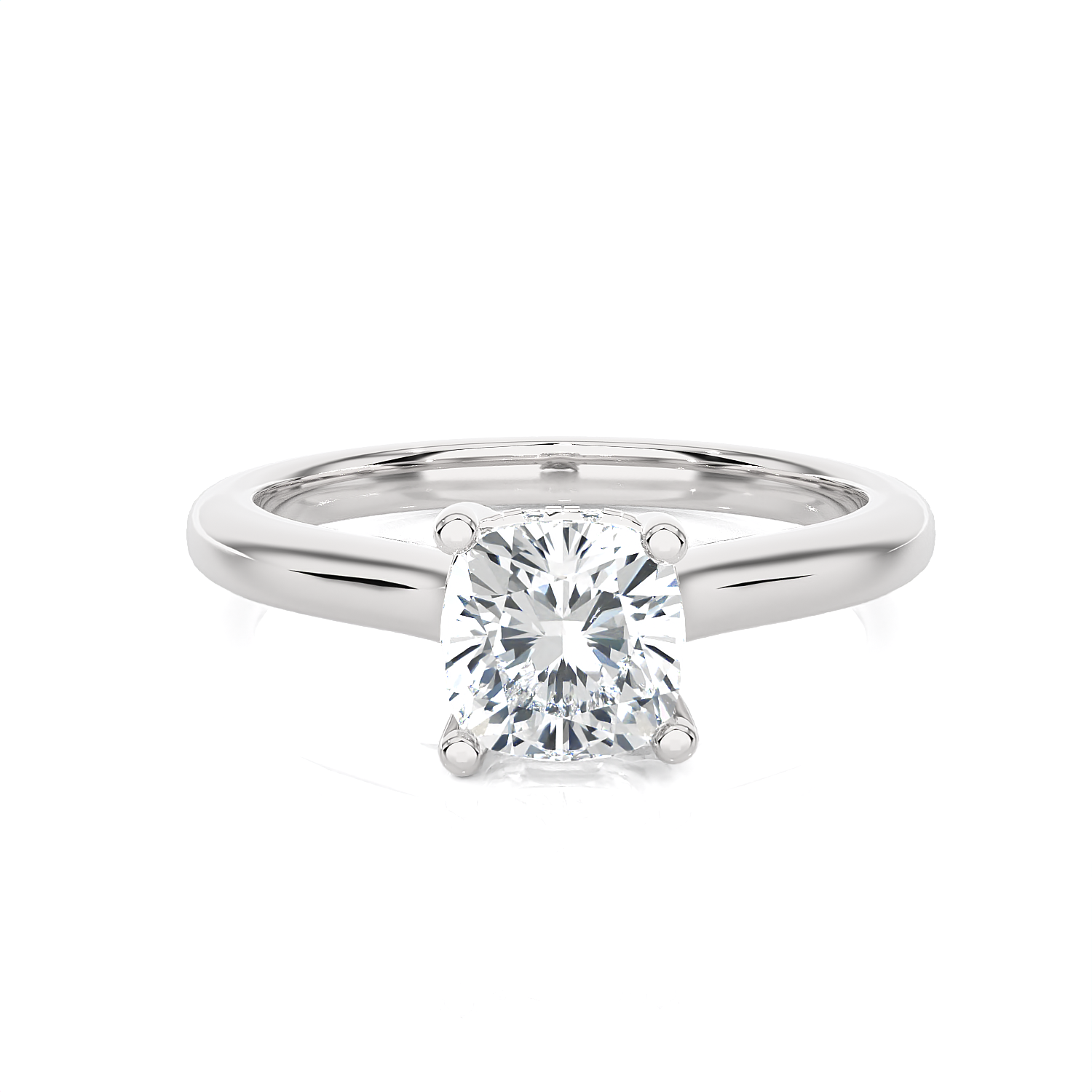 Cushion-Cut Lab Grown Diamond Halo Engagement Ring
