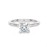 Cushion-Cut Lab Grown Diamond Halo Engagement Ring