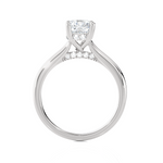 Cushion-Cut Lab Grown Diamond Halo Engagement Ring