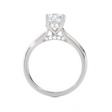 Cushion-Cut Lab Grown Diamond Halo Engagement Ring