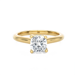 Cushion-Cut Lab Grown Diamond Halo Engagement Ring