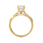 Cushion-Cut Lab Grown Diamond Halo Engagement Ring