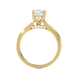 Cushion-Cut Lab Grown Diamond Halo Engagement Ring