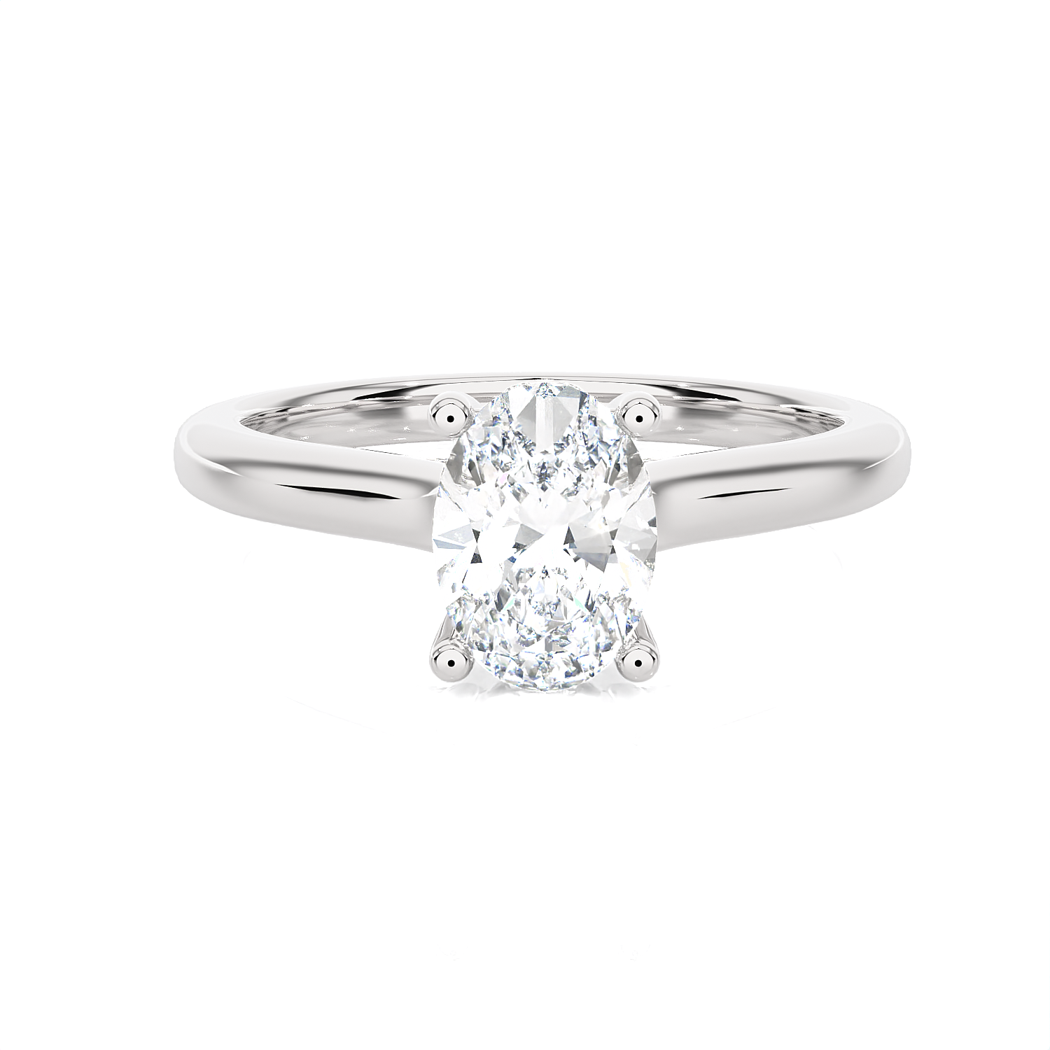 Oval Lab Grown Diamond Halo Engagement Ring