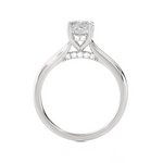 Oval Lab Grown Diamond Halo Engagement Ring