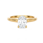 Oval Lab Grown Diamond Halo Engagement Ring