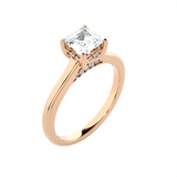 Princess-Cut Lab Grown Diamond Halo Engagement Ring