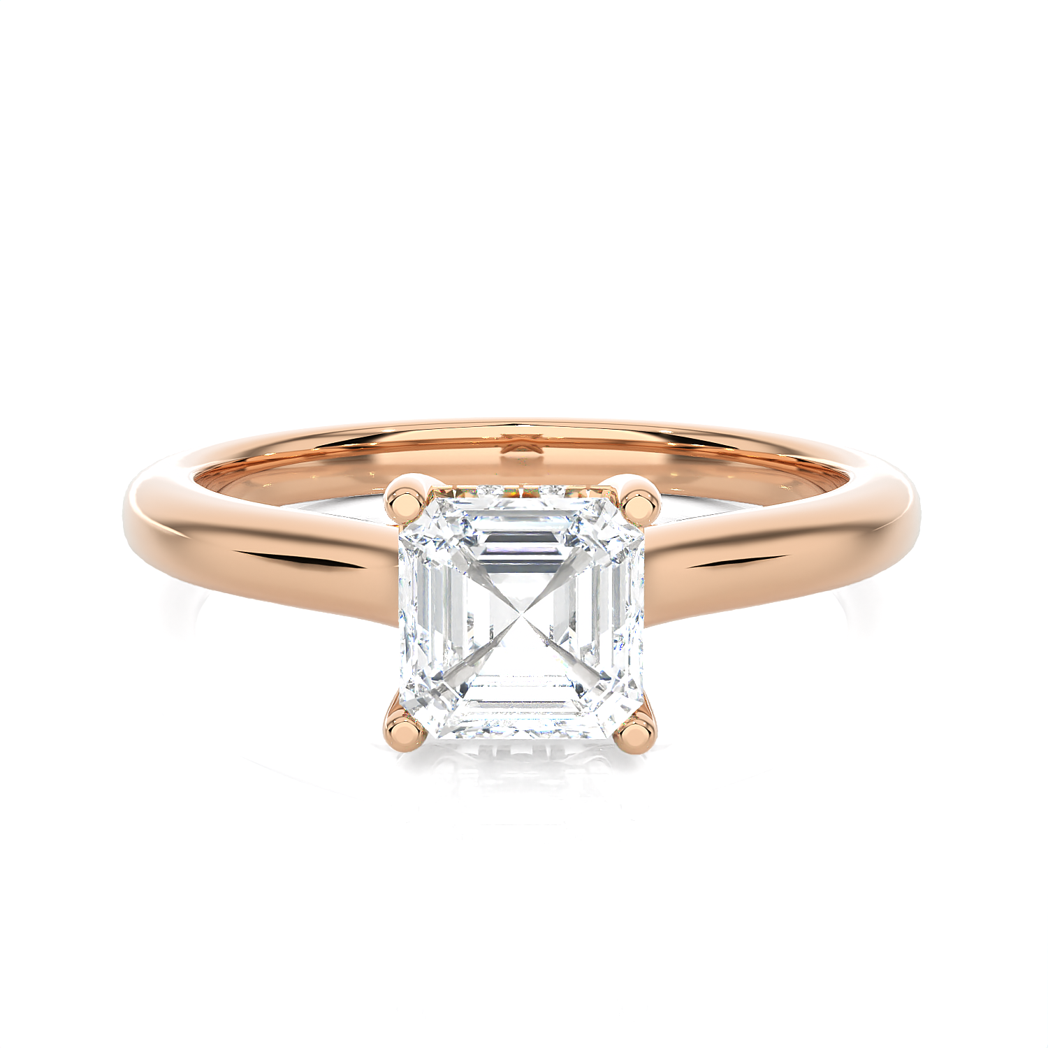 Princess-Cut Lab Grown Diamond Halo Engagement Ring