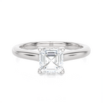 Princess-Cut Lab Grown Diamond Halo Engagement Ring