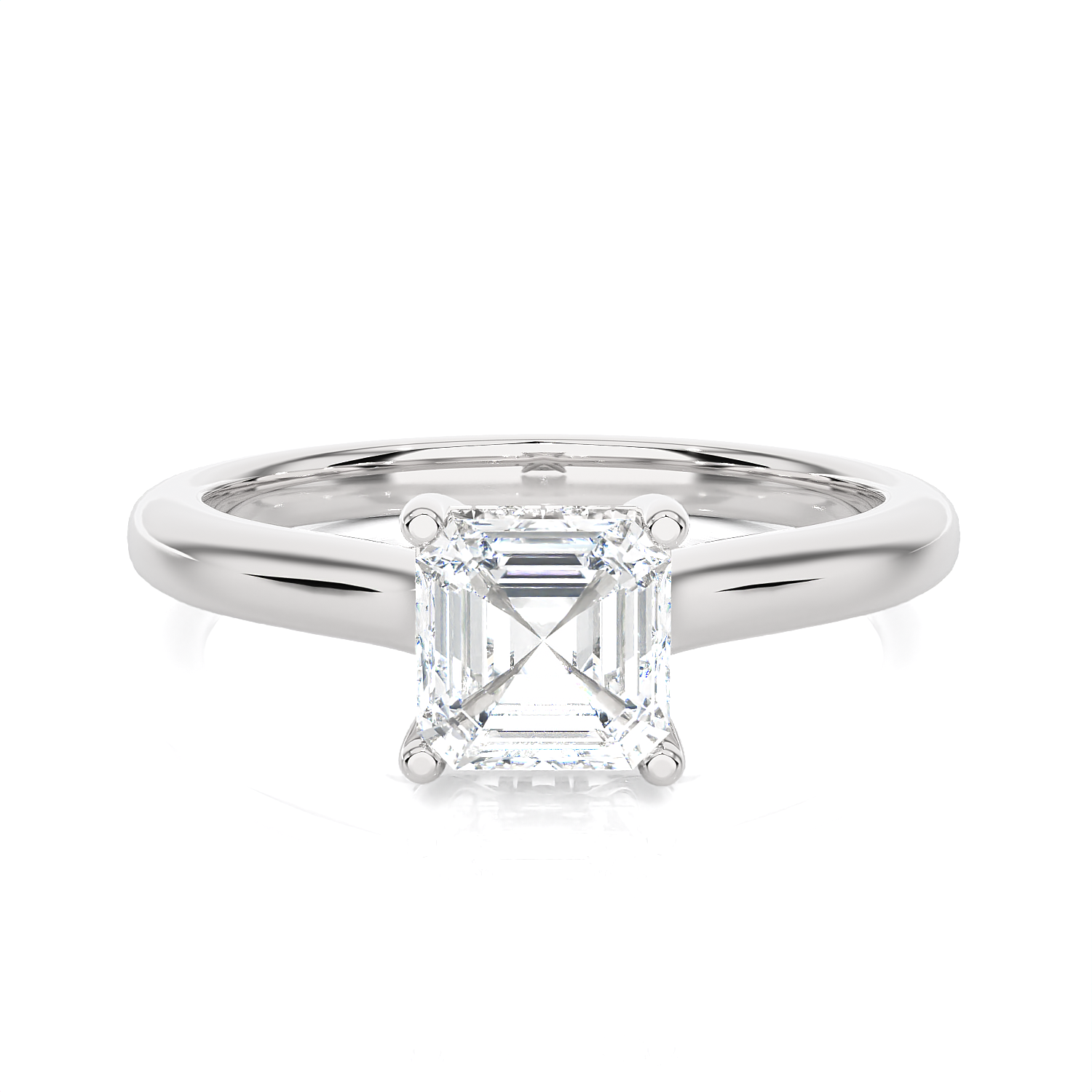 Princess-Cut Lab Grown Diamond Halo Engagement Ring