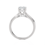 Princess-Cut Lab Grown Diamond Halo Engagement Ring