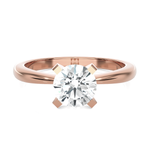 Round Lab Grown Diamond Solitaire Engagement Ring