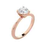 Round Lab Grown Diamond Solitaire Engagement Ring