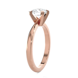 Round Lab Grown Diamond Solitaire Engagement Ring