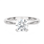 Round Lab Grown Diamond Solitaire Engagement Ring