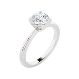 Round Lab Grown Diamond Solitaire Engagement Ring