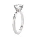 Round Lab Grown Diamond Solitaire Engagement Ring