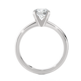 Round Lab Grown Diamond Solitaire Engagement Ring