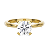 Round Lab Grown Diamond Solitaire Engagement Ring
