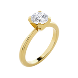 Round Lab Grown Diamond Solitaire Engagement Ring