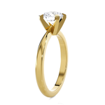 Round Lab Grown Diamond Solitaire Engagement Ring