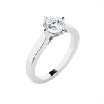 Round Lab Grown Diamond Solitaire Engagement Ring