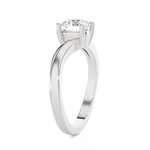 Round Lab Grown Diamond Solitaire Engagement Ring