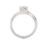 Round Lab Grown Diamond Solitaire Engagement Ring