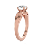 Round Lab Grown Diamond Solitaire Engagement Ring