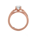 Round Lab Grown Diamond Solitaire Engagement Ring