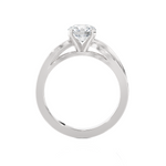 Round Lab Grown Diamond Solitaire Engagement Ring