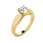 Round Lab Grown Diamond Solitaire Engagement Ring