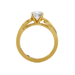 Round Lab Grown Diamond Solitaire Engagement Ring
