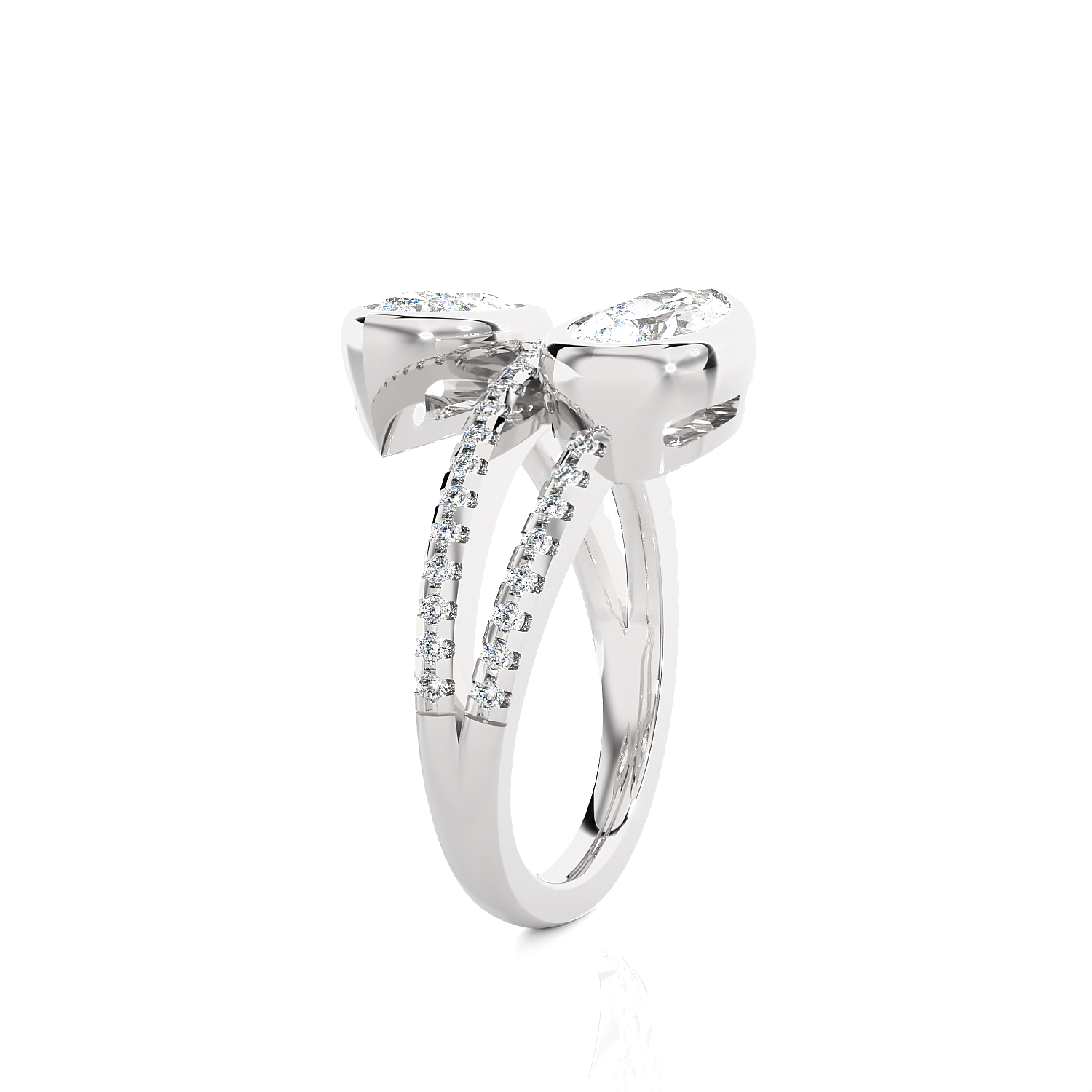 2 1/3 ctw Pear-Shaped Lab Grown Diamond Ring