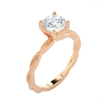 Round Lab Grown Diamond Solitaire Engagement Ring