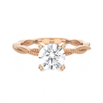 Round Lab Grown Diamond Solitaire Engagement Ring