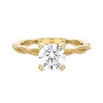 Round Lab Grown Diamond Solitaire Engagement Ring