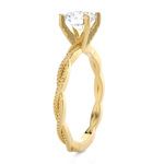 Round Lab Grown Diamond Solitaire Engagement Ring