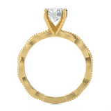 Round Lab Grown Diamond Solitaire Engagement Ring