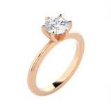 Round Lab Grown Diamond Solitaire Engagement Ring