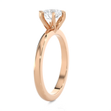 Round Lab Grown Diamond Solitaire Engagement Ring