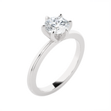 Round Lab Grown Diamond Solitaire Engagement Ring