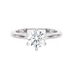 Round Lab Grown Diamond Solitaire Engagement Ring